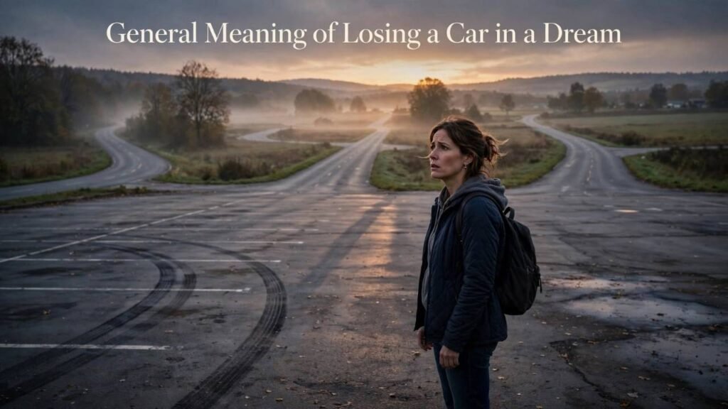 General Meaning of Losing a Car in a Dream