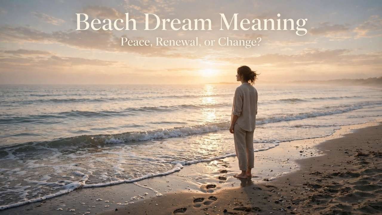 Did a beach dream meaning leave you feeling unexpectedly calm after you woke up? Maybe you were walking along the shoreline, or maybe you were simply sitting and watching the waves roll in.