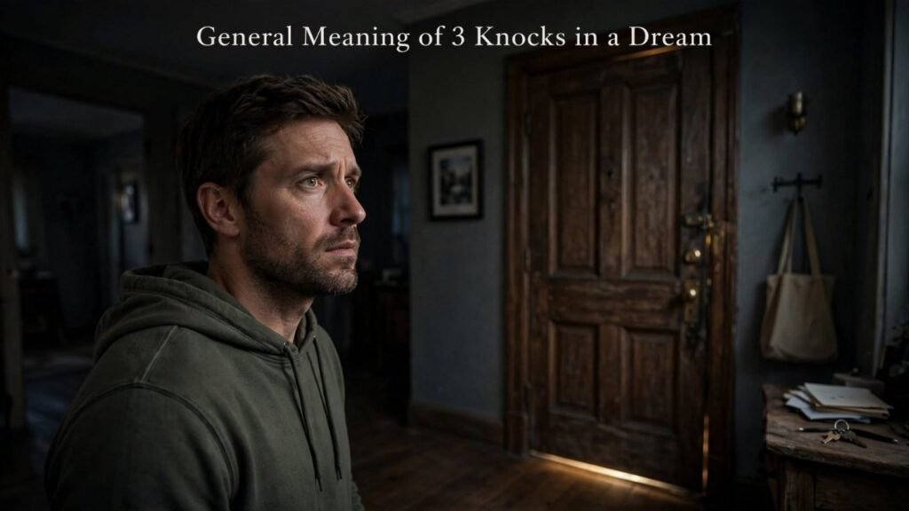 General Meaning of 3 Knocks in a Dream