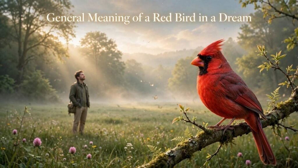 General Meaning of a Red Bird in a Dream